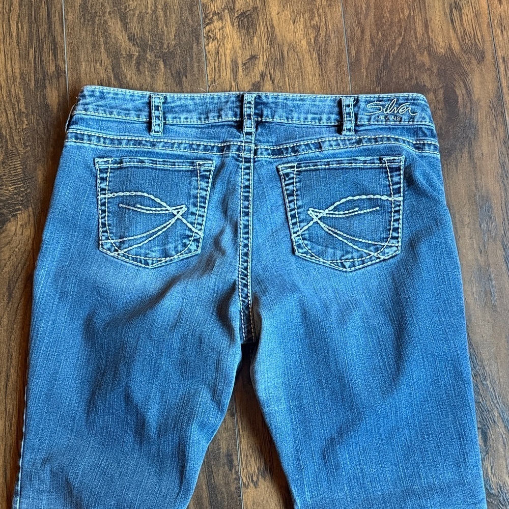 Silver Aiko low rise boot cut jeans waist 37 (J11) - Picture 6 of 10